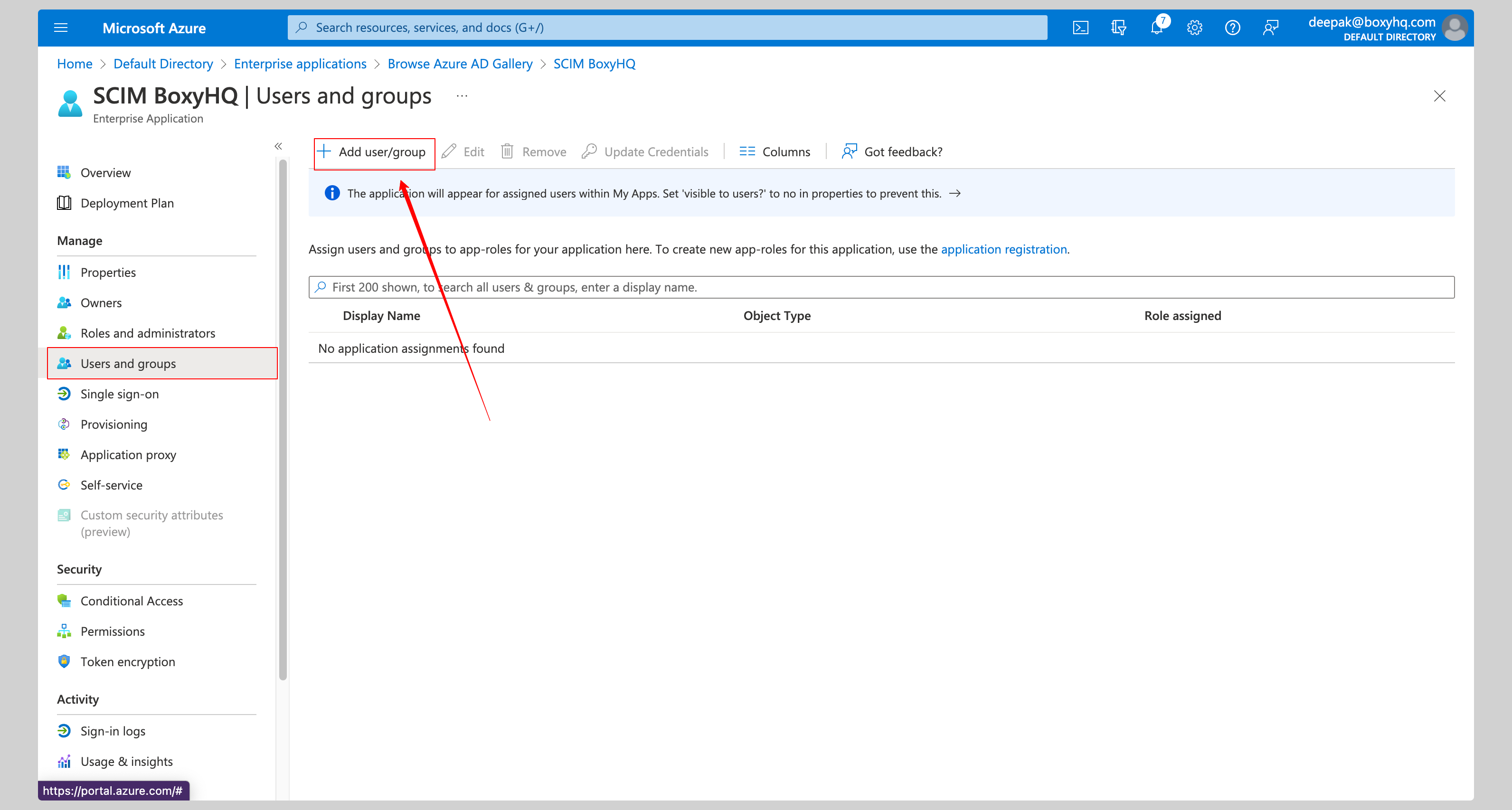 Microsoft Entra ID SCIM Step 8